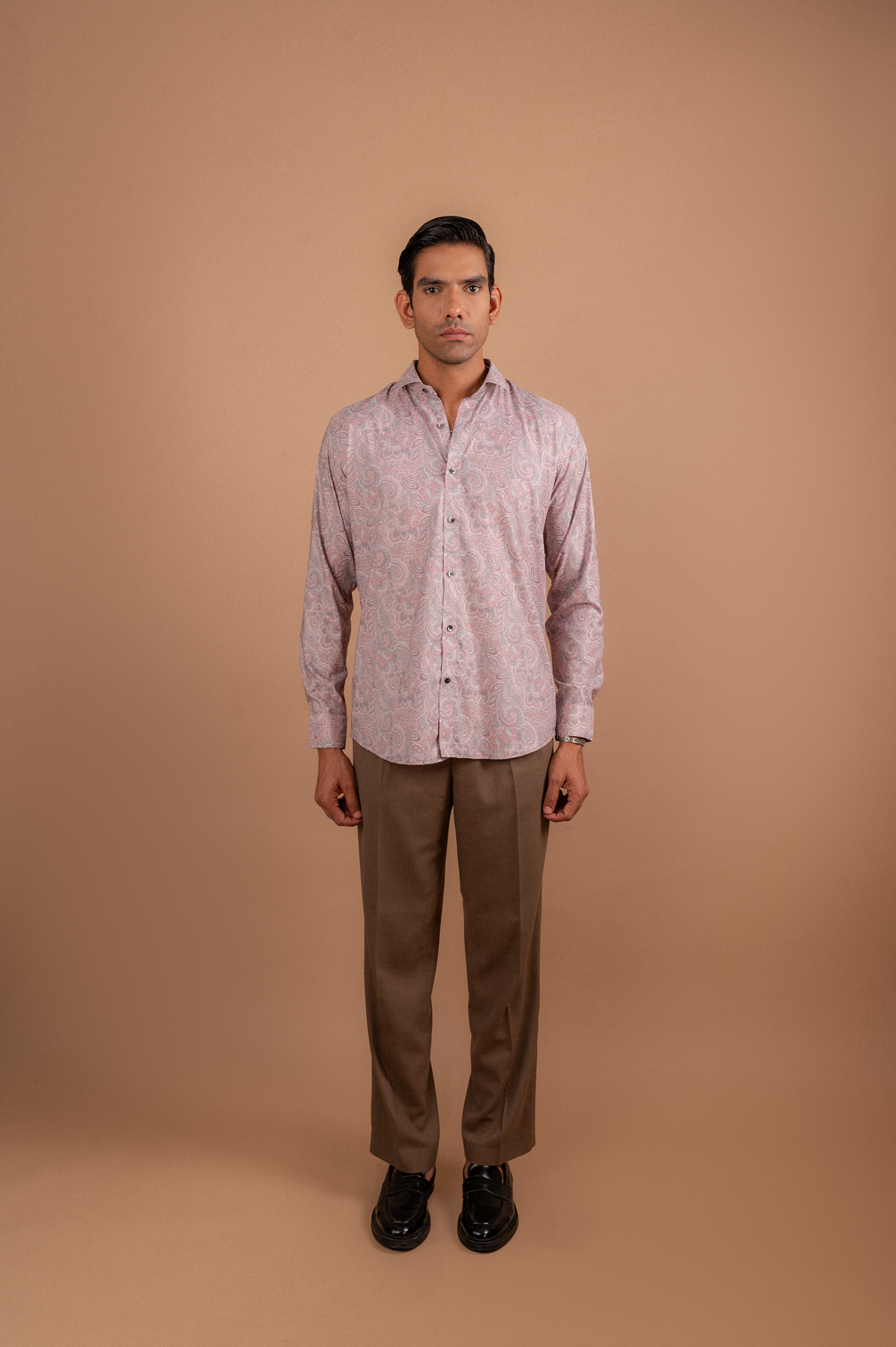 Salmon Pink Stylish Impress Shirt