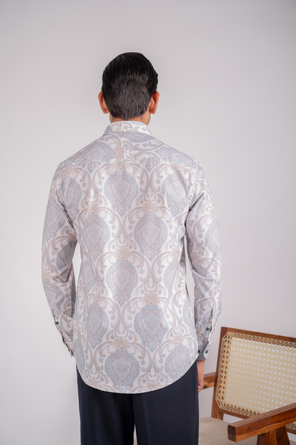 Radiant White Printed Impress Shirt