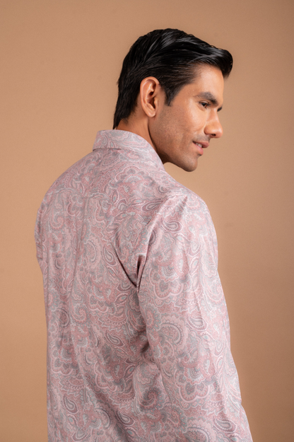 Salmon Pink Stylish Impress Shirt