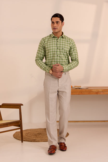 Green Oasis Checkered Shirt