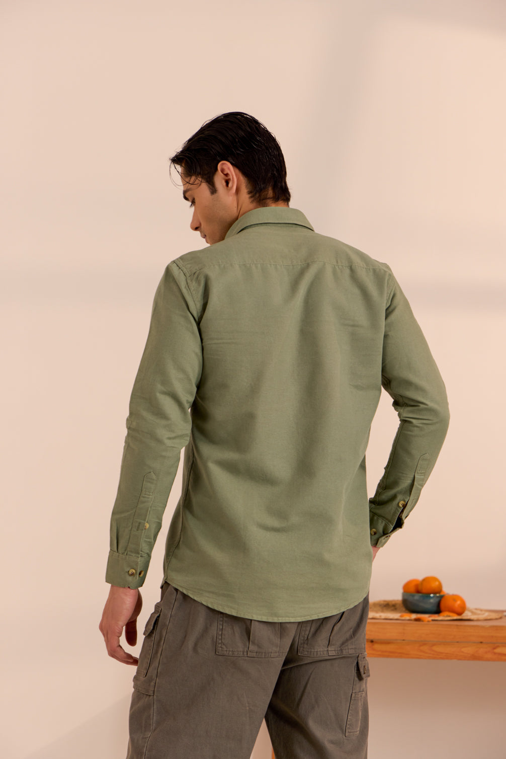 Olive Grove Cotton Shirt