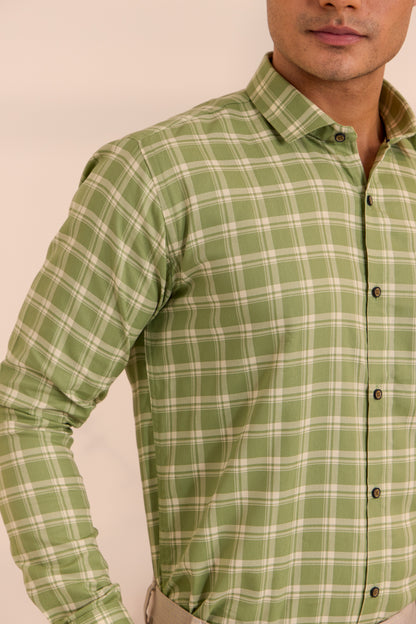 Green Oasis Checkered Shirt