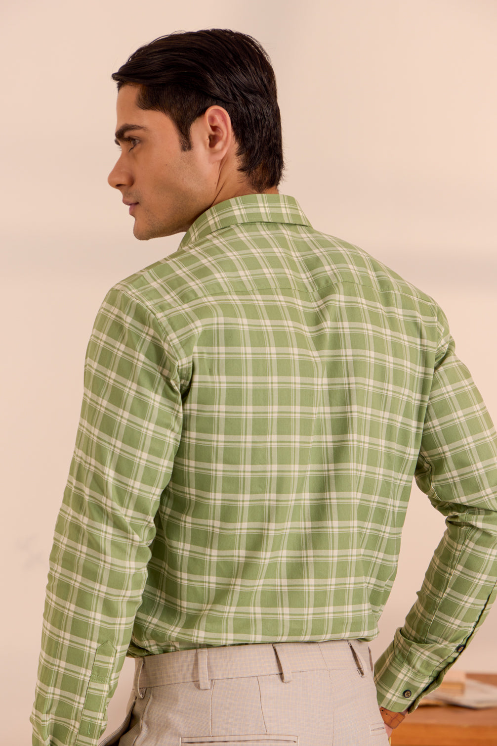 Green Oasis Checkered Shirt