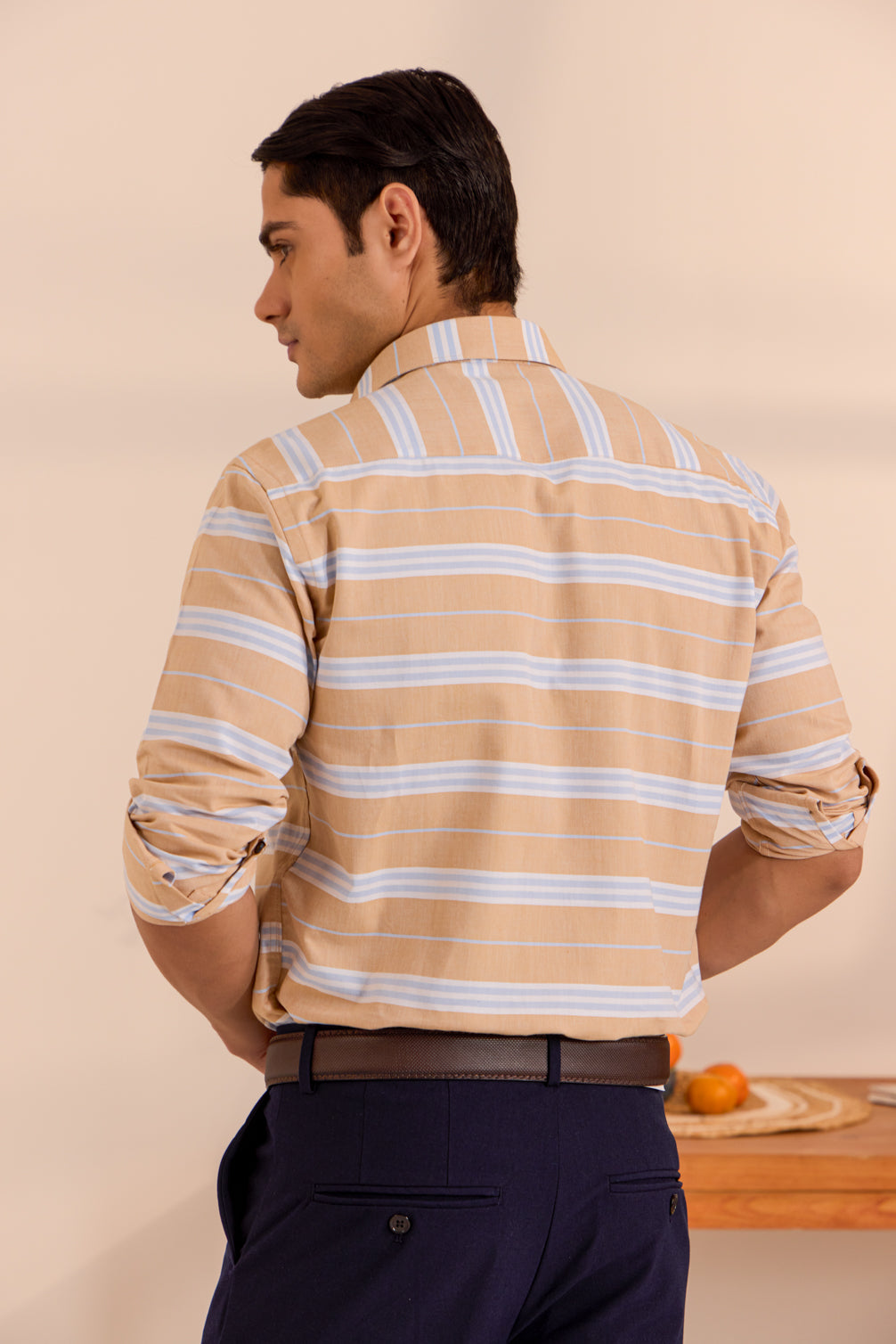 Coral Breeze Striped Shirt