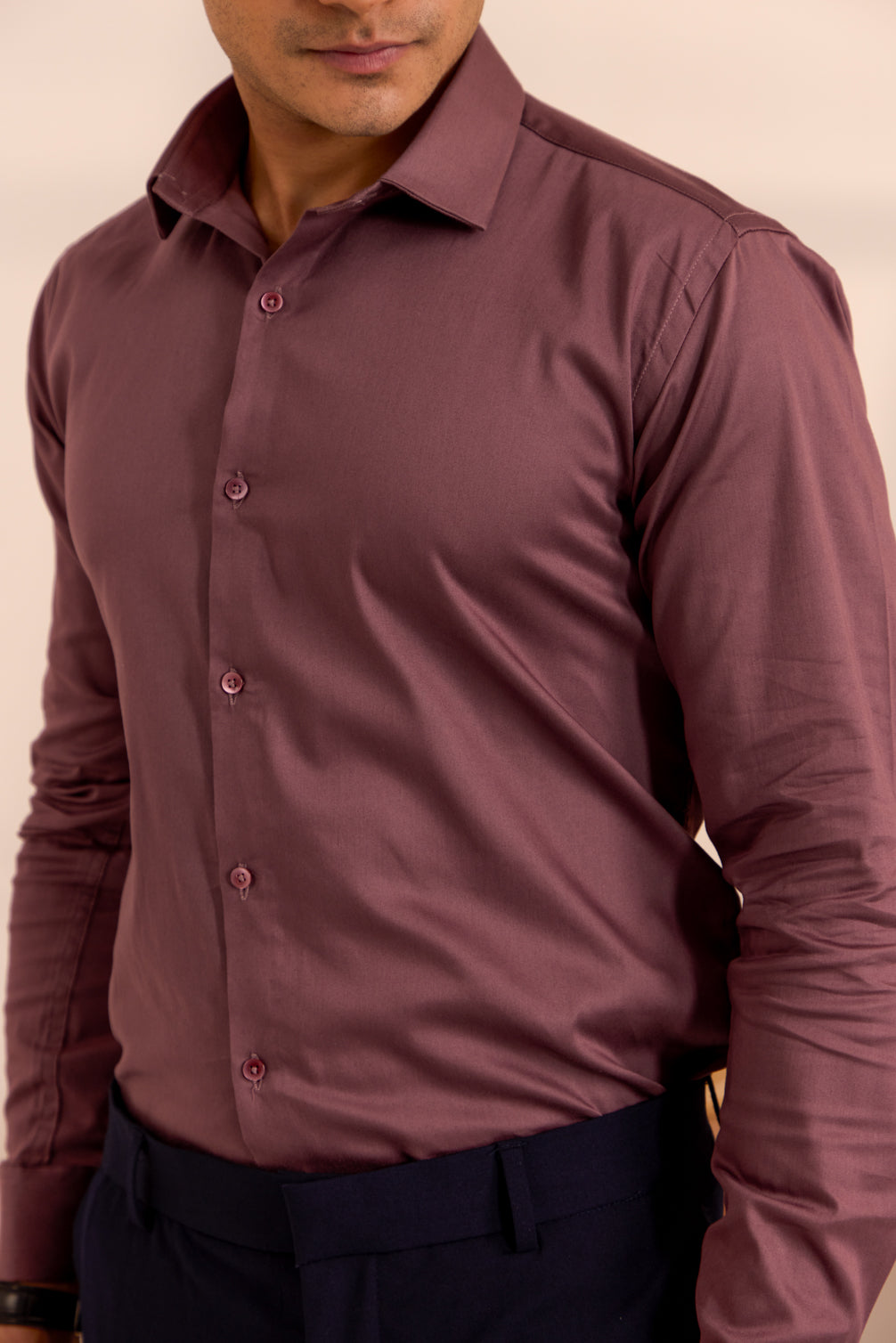 Wine Dregs Solid Classic Shirt