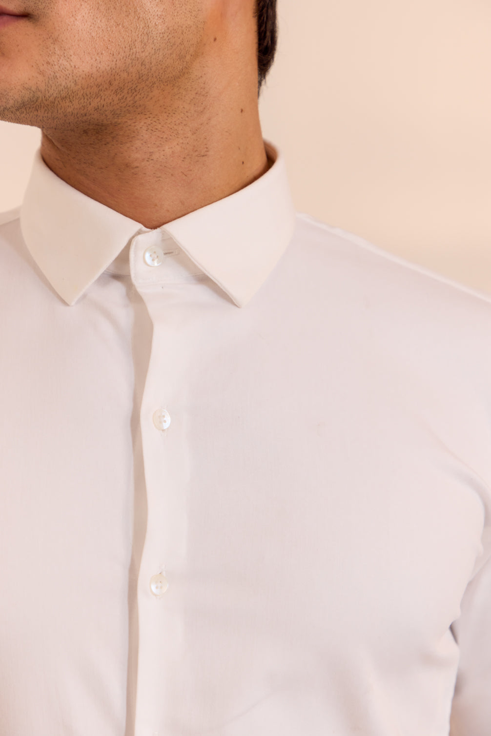 Classic White Solid Shirt