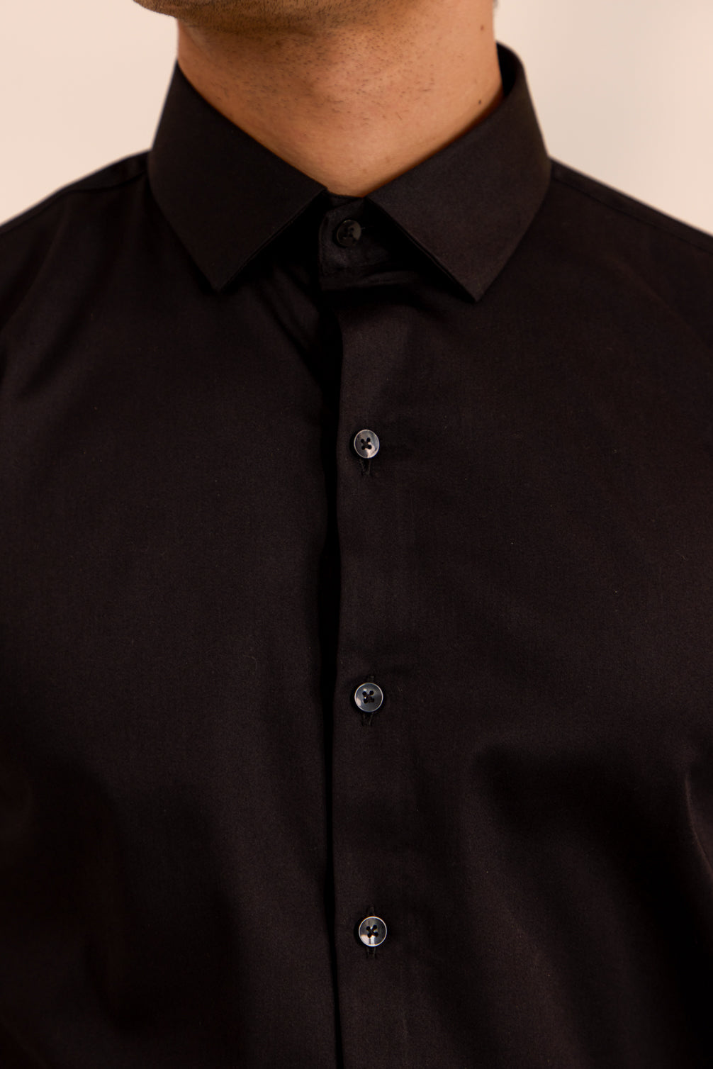 Classic Black Solid Shirt